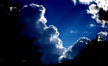 clouds, sky, blue